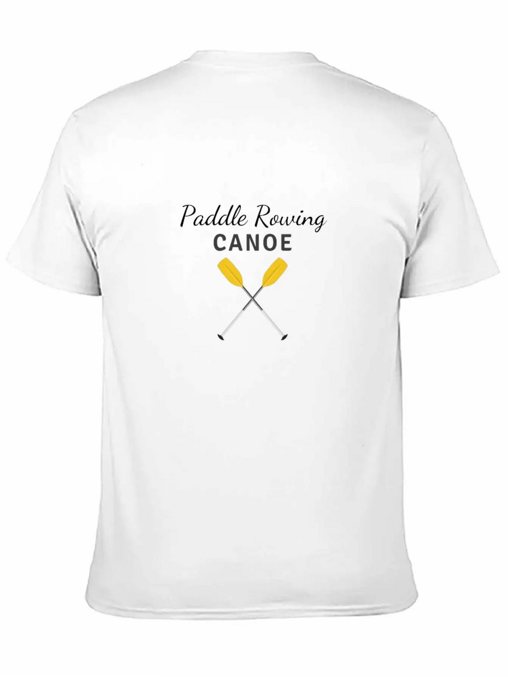 Paddle Rowing Canoe,Screen Print,Clothing,T-shirt Unisex Short Sleeve Soft Cotton T-Shirt – Casual Everyday Wear