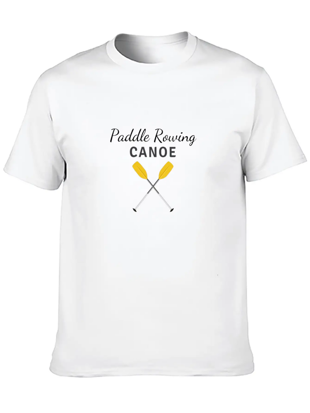 Paddle Rowing Canoe,Screen Print,Clothing,T-shirt Unisex Short Sleeve Soft Cotton T-Shirt – Casual Everyday Wear