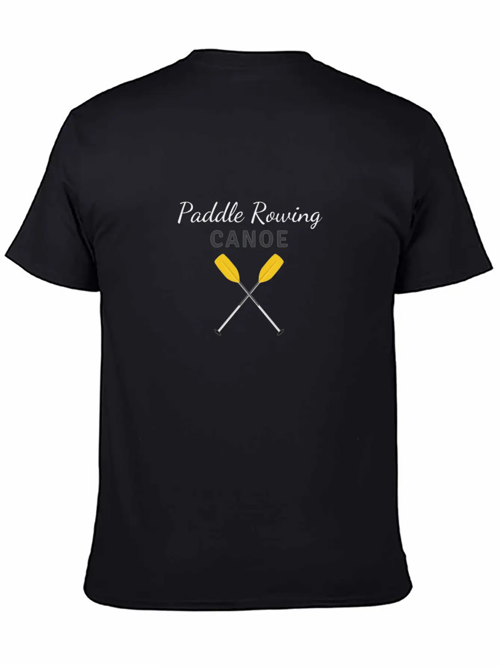 Paddle Rowing Canoe,Screen Print,Clothing,T-shirt Unisex Short Sleeve Soft Cotton T-Shirt – Casual Everyday Wear