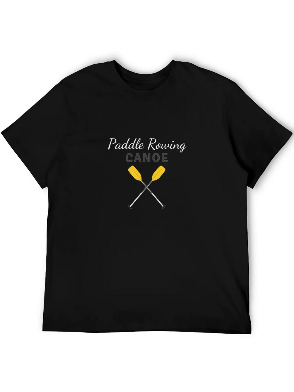 Paddle Rowing Canoe,Screen Print,Clothing,T-shirt Unisex Short Sleeve Soft Cotton T-Shirt – Casual Everyday Wear