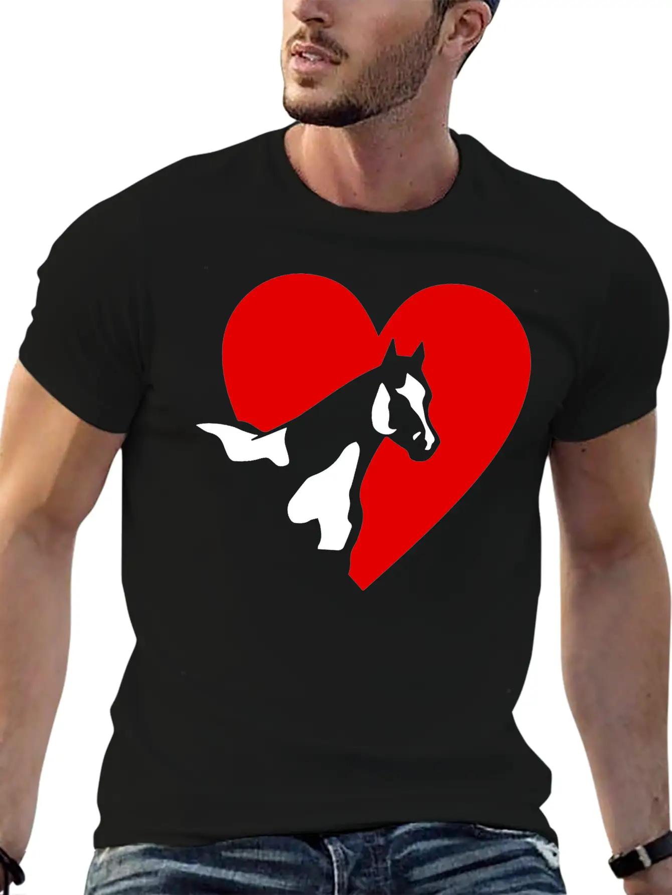 Paint Horse Classic Fit Graphic Tee For Daily Comfort – Unisex Cotton Shirt