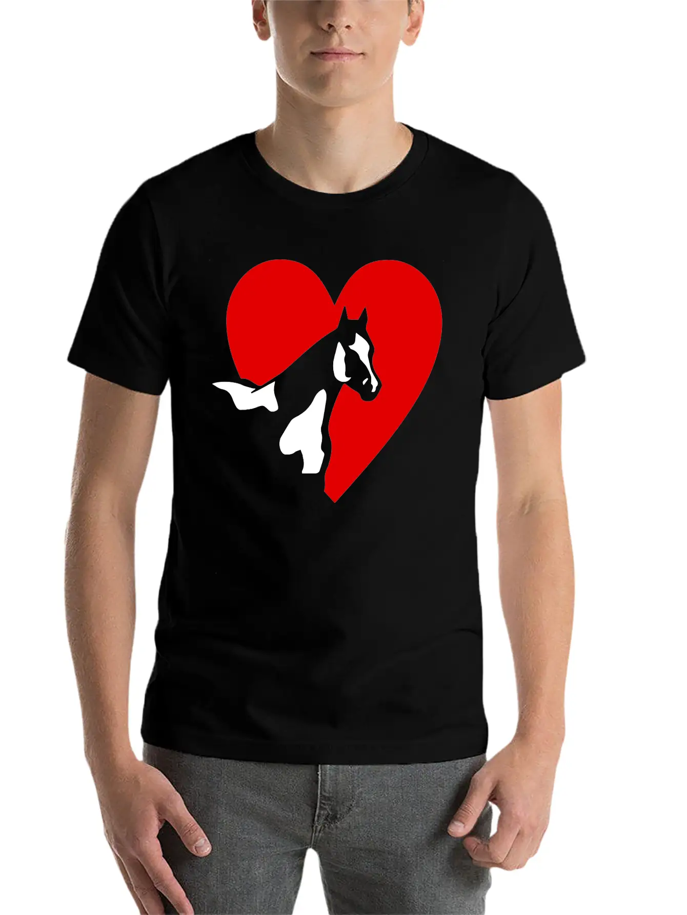 Paint Horse Classic Fit Graphic Tee For Daily Comfort – Unisex Cotton Shirt