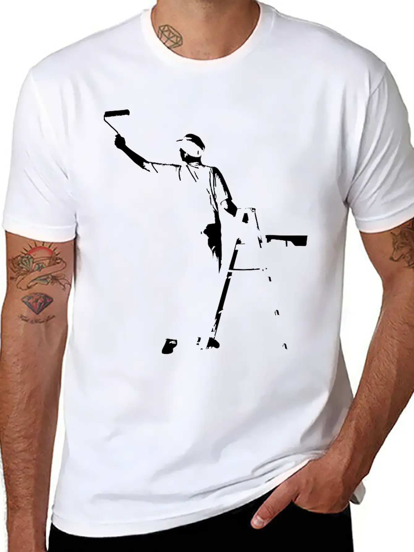 Paint Unisex Casual T-Shirt – Clean Design For Daily Comfort