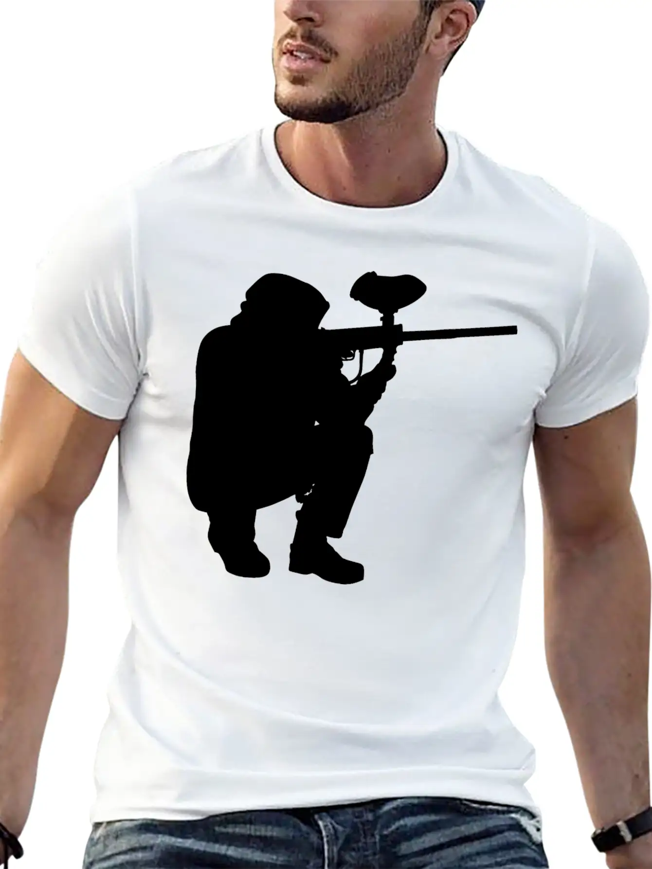 Paintball Gotcha Funsport Airsoft Softair Airgun Casual Graphic T-Shirt – Simple And Comfortable Daily Wear