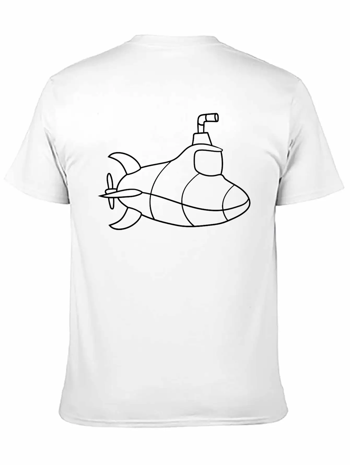 Painted Design Cool Submarine Swim Diving Underwat Unisex Casual T-Shirt – Clean Design For Daily Comfort
