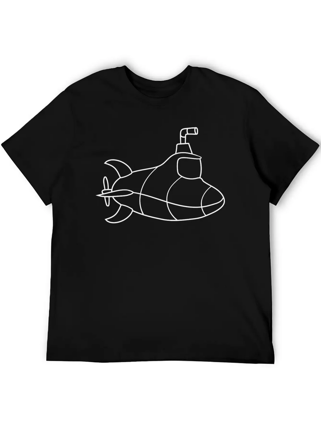 Painted Design Cool Submarine Swim Diving Underwat Unisex Casual T-Shirt – Clean Design For Daily Comfort