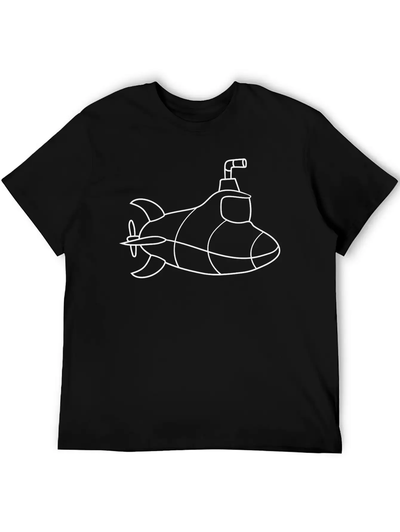 Painted Design Cool Submarine Swim Diving Underwat Unisex Casual T-Shirt – Clean Design For Daily Comfort
