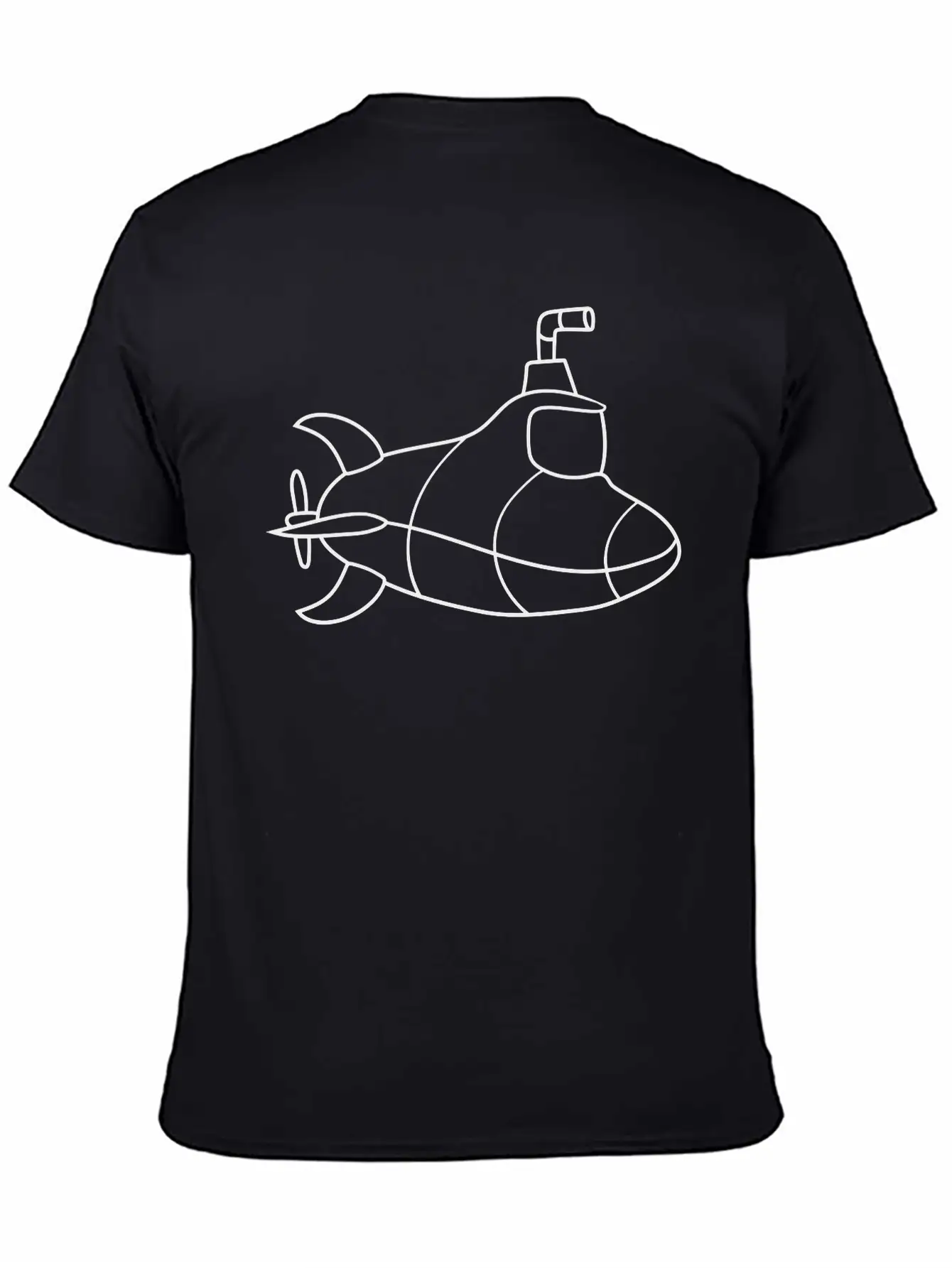 Painted Design Cool Submarine Swim Diving Underwat Unisex Casual T-Shirt – Clean Design For Daily Comfort