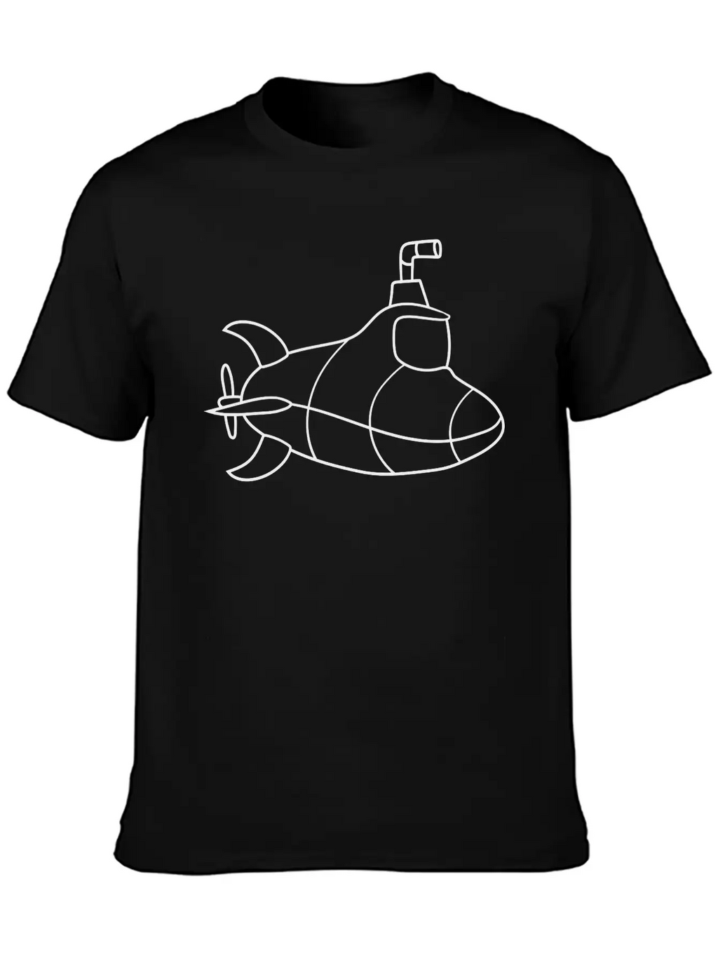 Painted Design Cool Submarine Swim Diving Underwat Unisex Casual T-Shirt – Clean Design For Daily Comfort