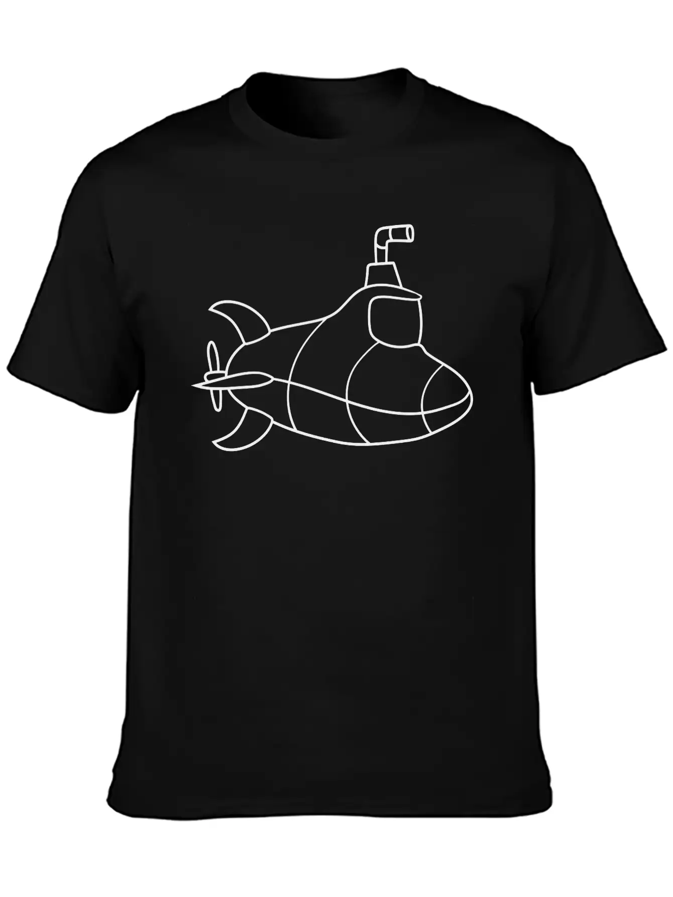 Painted Design Cool Submarine Swim Diving Underwat Unisex Casual T-Shirt – Clean Design For Daily Comfort