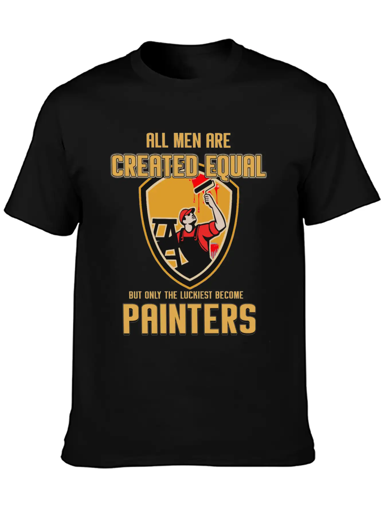 Painter Master Painter Paint Roller Brushwork Gift Stylish Everyday T-Shirt – Unisex Basic Cotton Tee