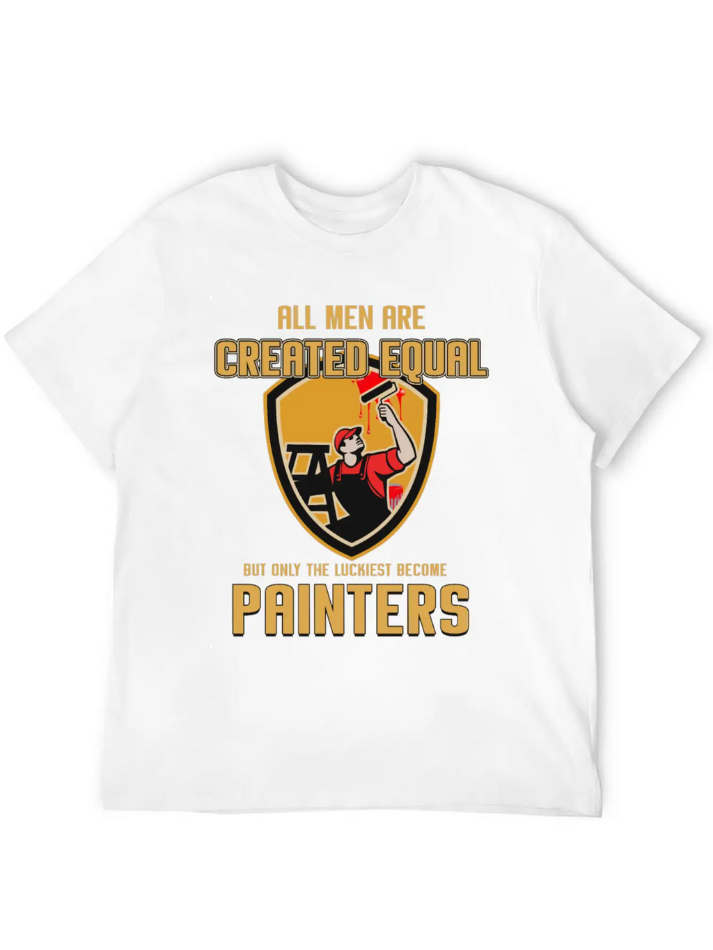 Painter Master Painter Paint Roller Brushwork Gift Stylish Everyday T-Shirt – Unisex Basic Cotton Tee