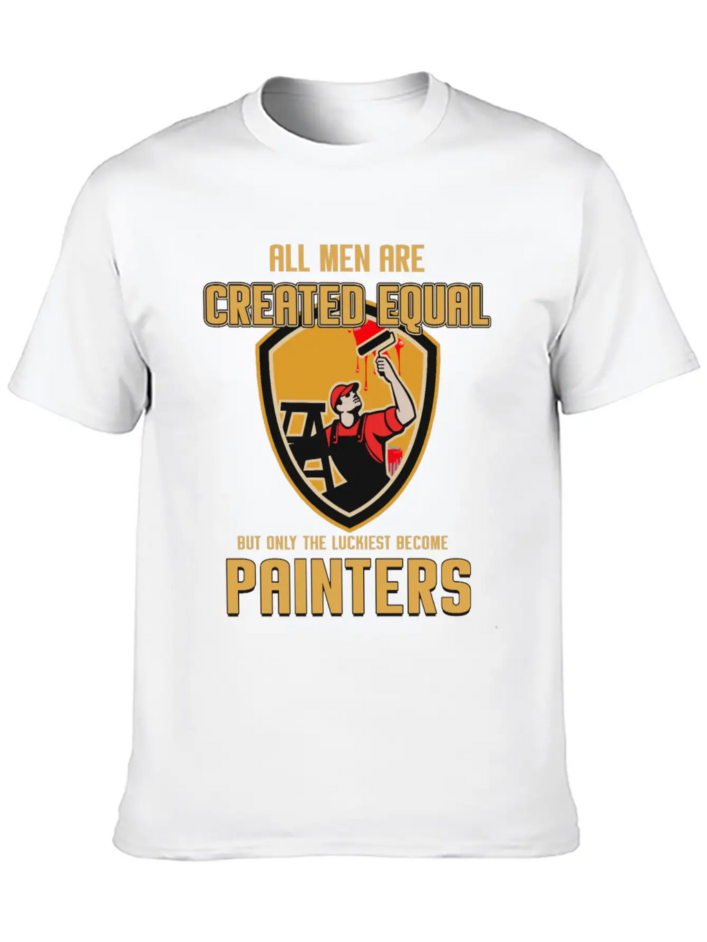 Painter Master Painter Paint Roller Brushwork Gift Stylish Everyday T-Shirt – Unisex Basic Cotton Tee
