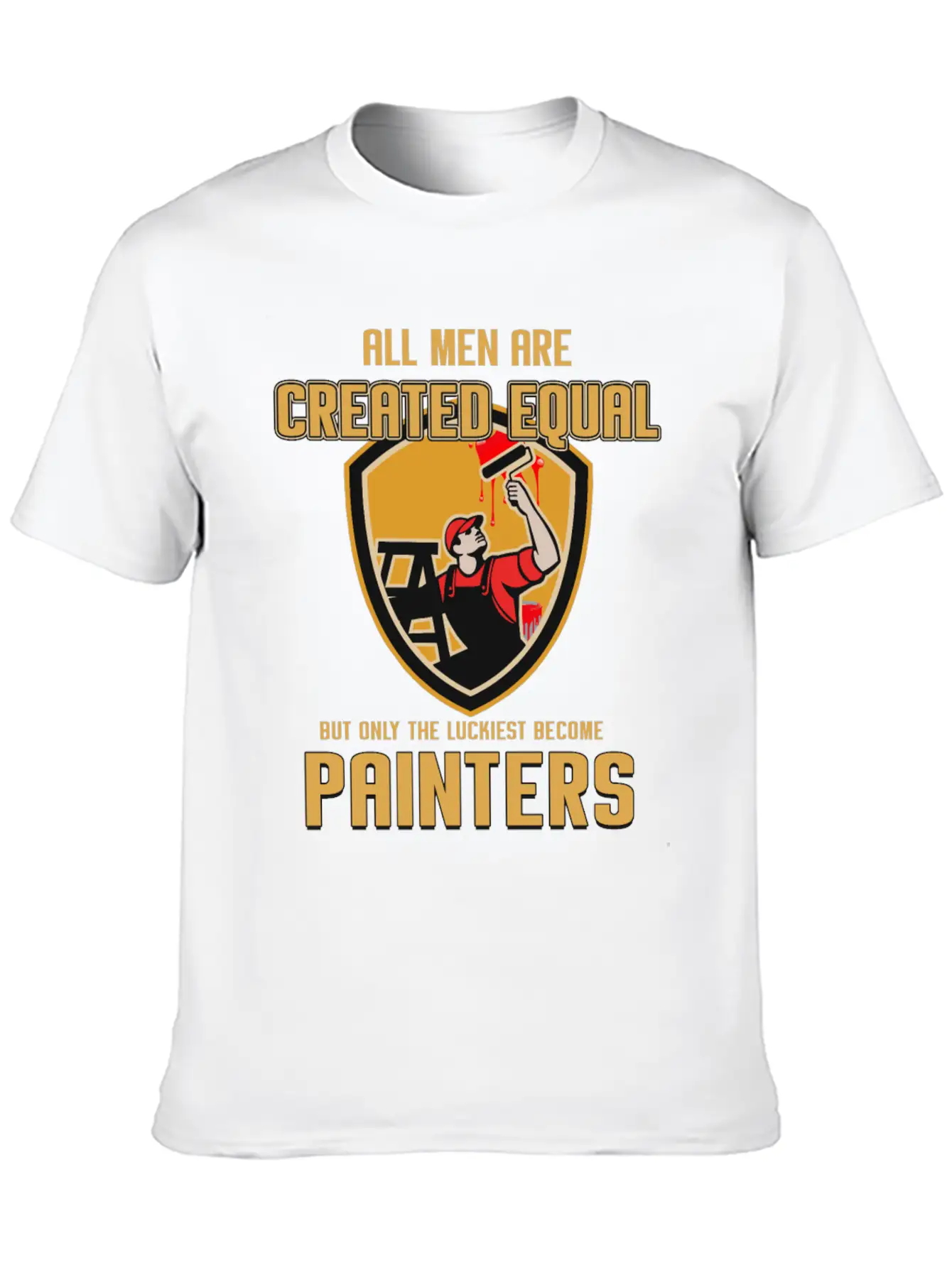 Painter Master Painter Paint Roller Brushwork Gift Stylish Everyday T-Shirt – Unisex Basic Cotton Tee