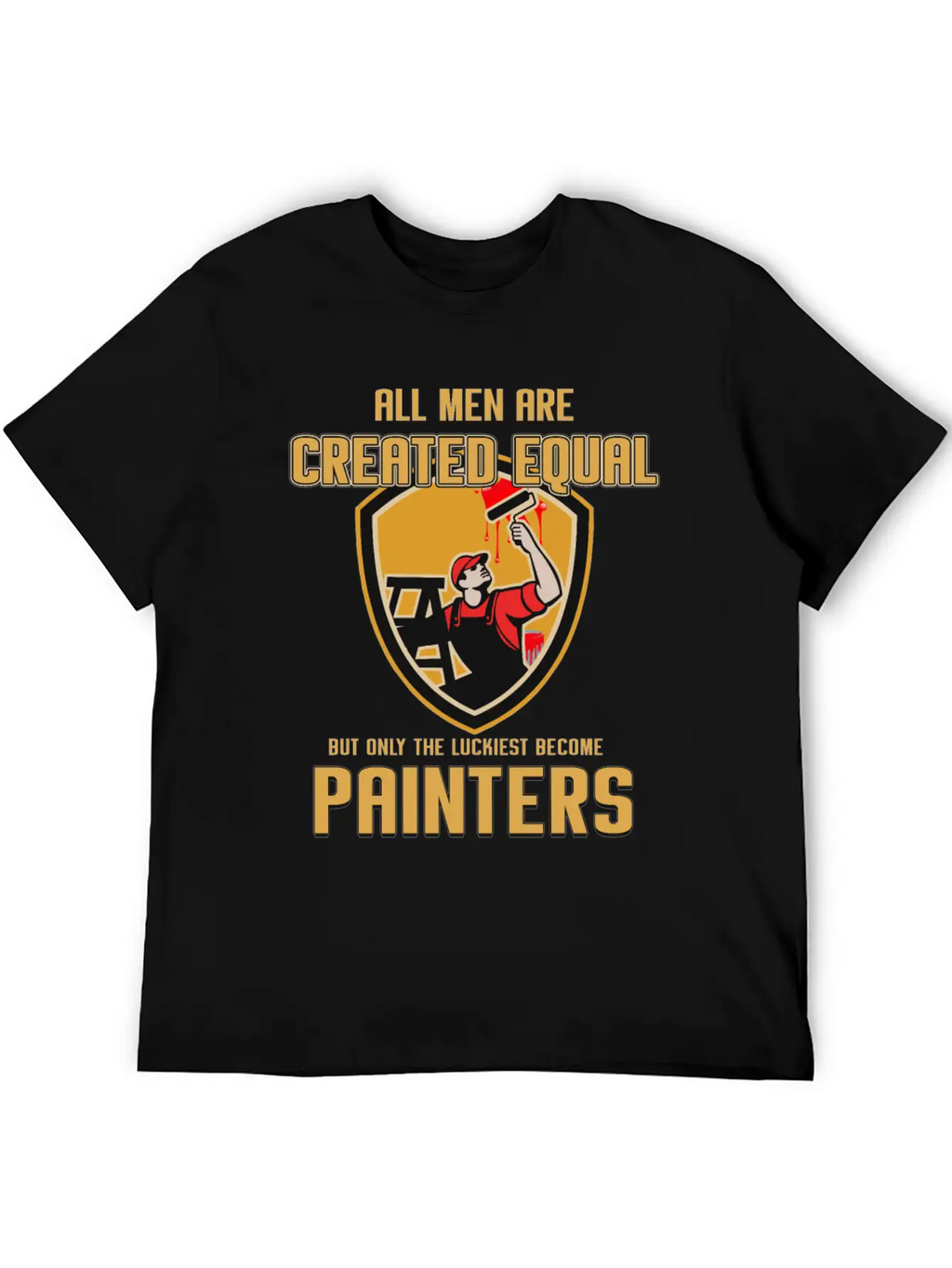 Painter Master Painter Paint Roller Brushwork Gift Stylish Everyday T-Shirt – Unisex Basic Cotton Tee