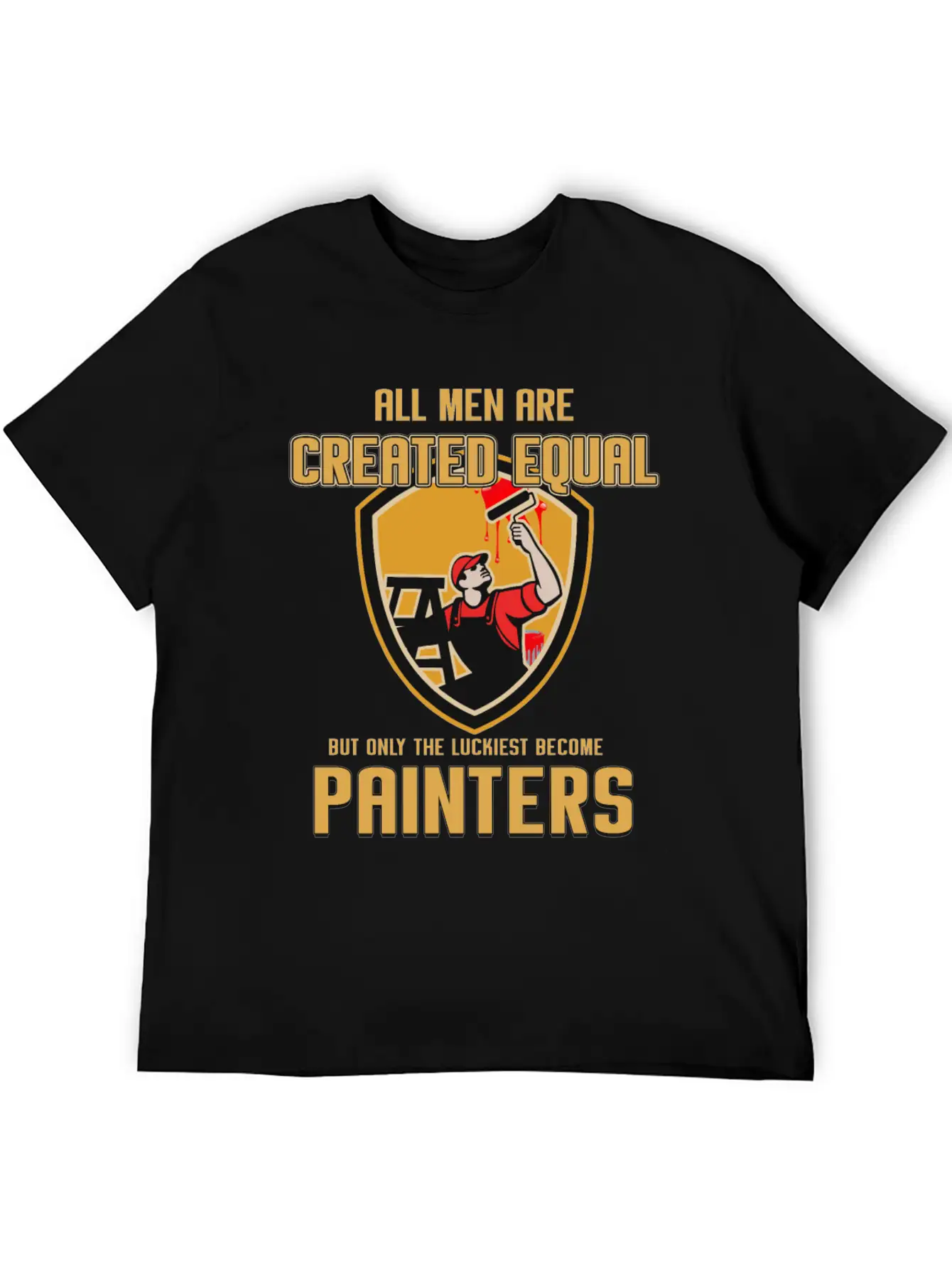 Painter Master Painter Paint Roller Brushwork Gift Stylish Everyday T-Shirt – Unisex Basic Cotton Tee