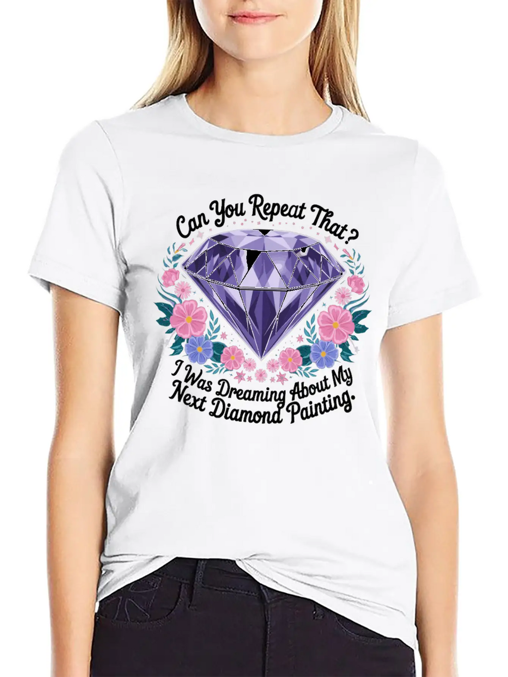 Painting Diamonds Diamond Painting Art Unisex Casual T-Shirt – Clean Design For Daily Comfort