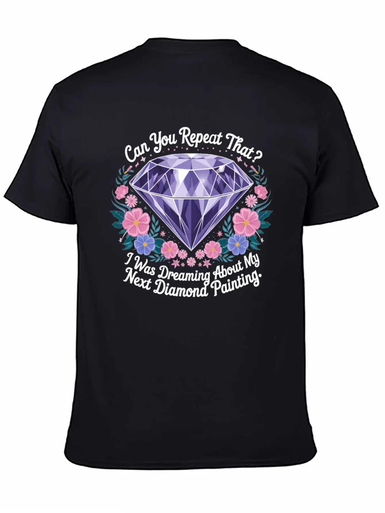 Painting Diamonds Diamond Painting Art Unisex Casual T-Shirt – Clean Design For Daily Comfort