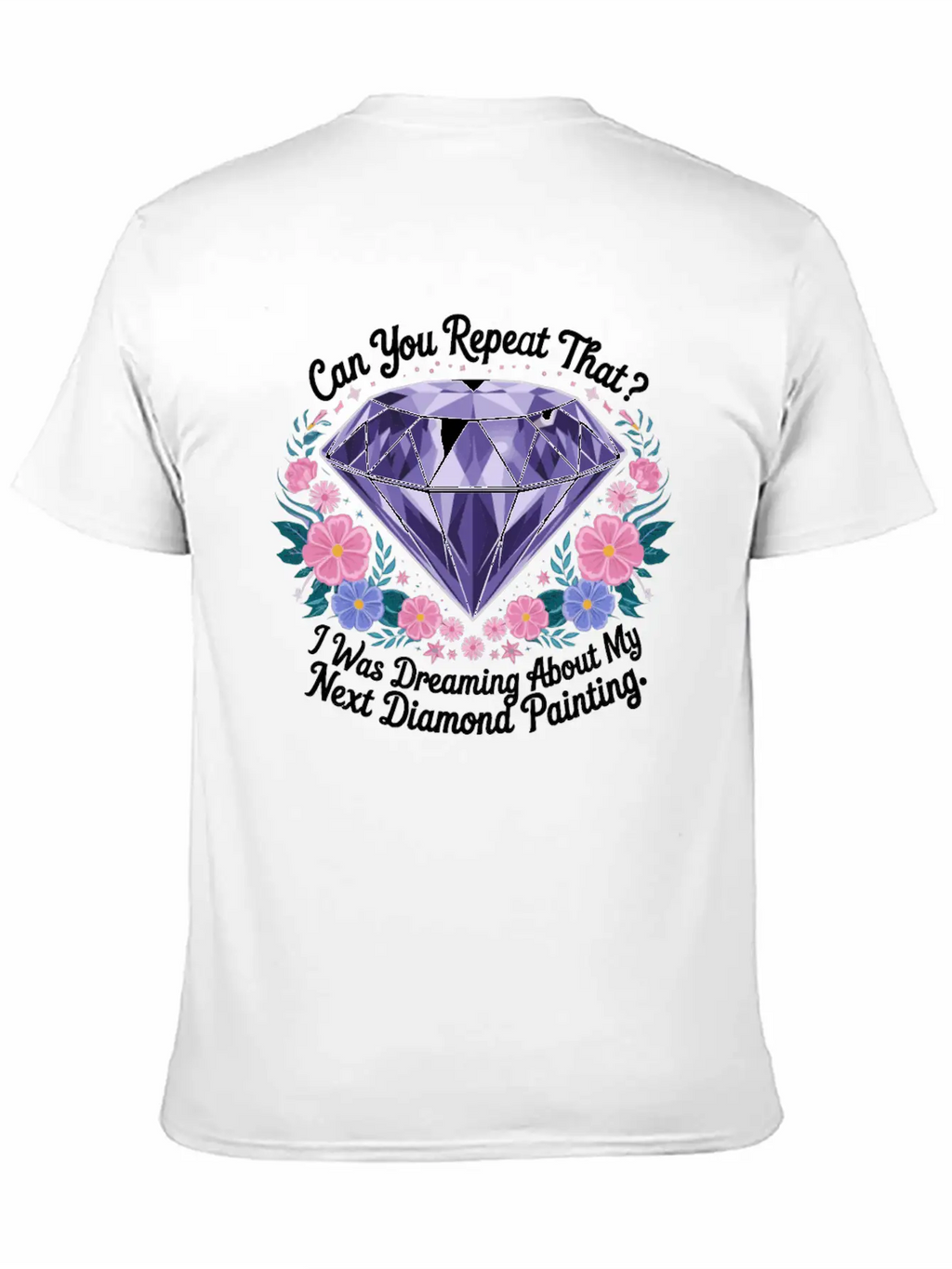 Painting Diamonds Diamond Painting Art Unisex Casual T-Shirt – Clean Design For Daily Comfort