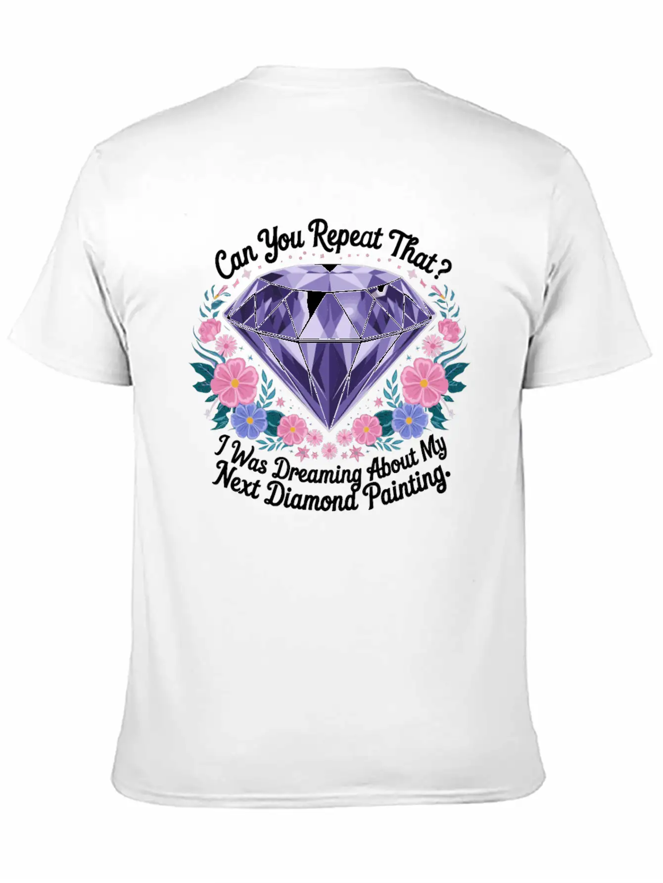 Painting Diamonds Diamond Painting Art Unisex Casual T-Shirt – Clean Design For Daily Comfort