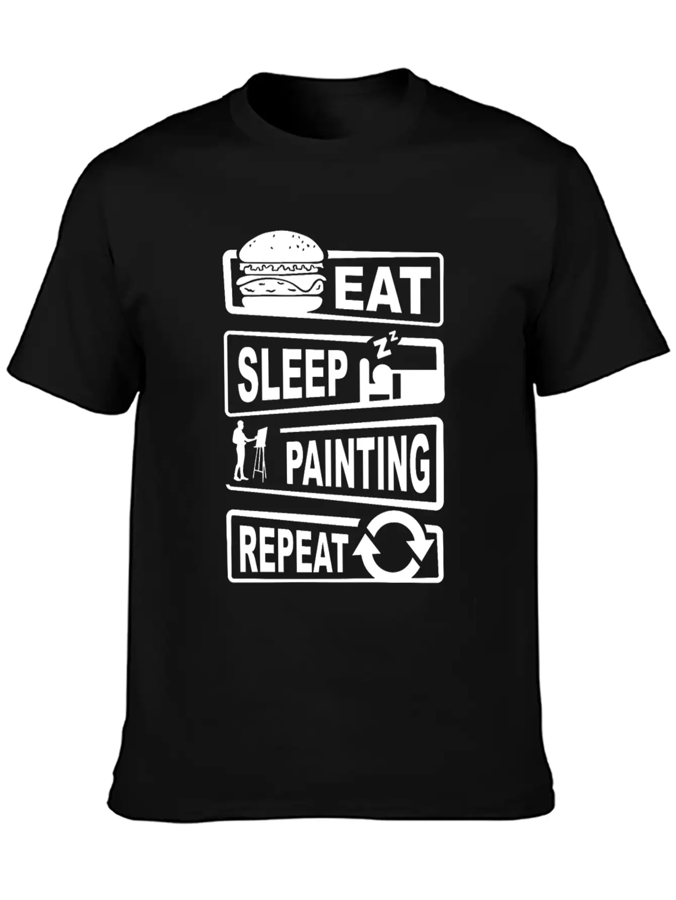 Painting Shirt For Men Casual Graphic T-Shirt – Simple And Comfortable Daily Wear