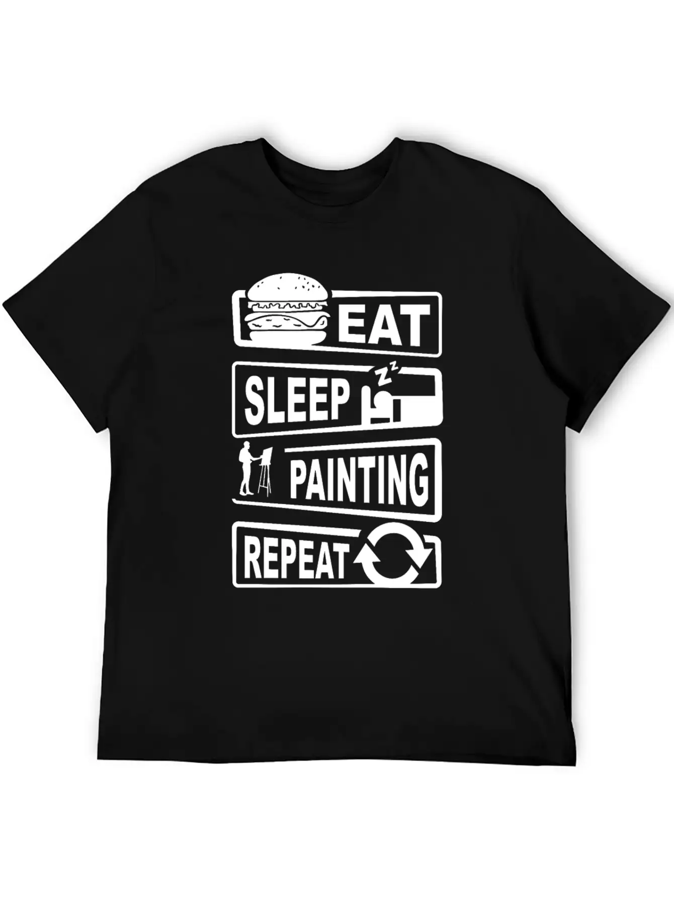 Painting Shirt For Men Casual Graphic T-Shirt – Simple And Comfortable Daily Wear