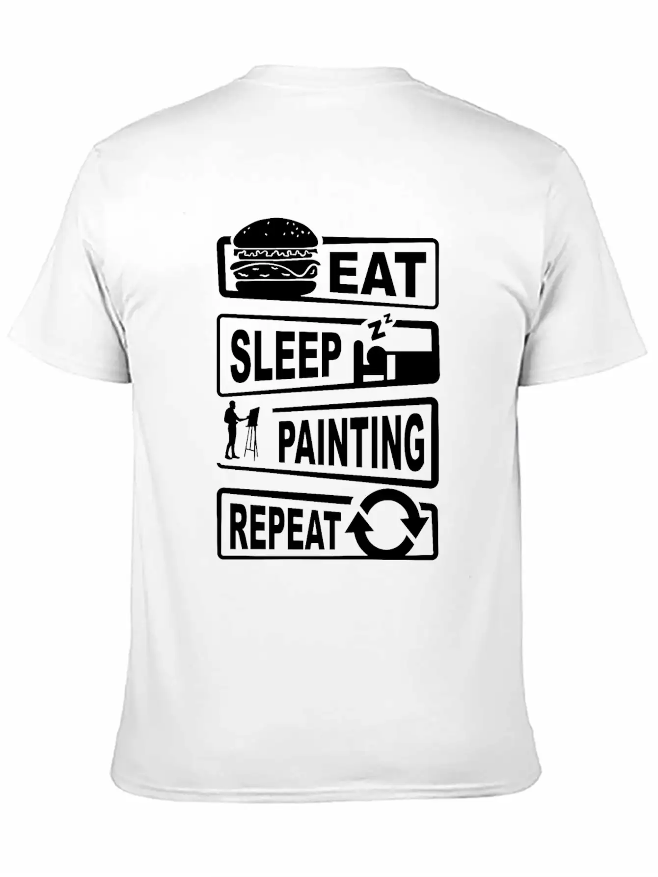 Painting Shirt For Men Casual Graphic T-Shirt – Simple And Comfortable Daily Wear