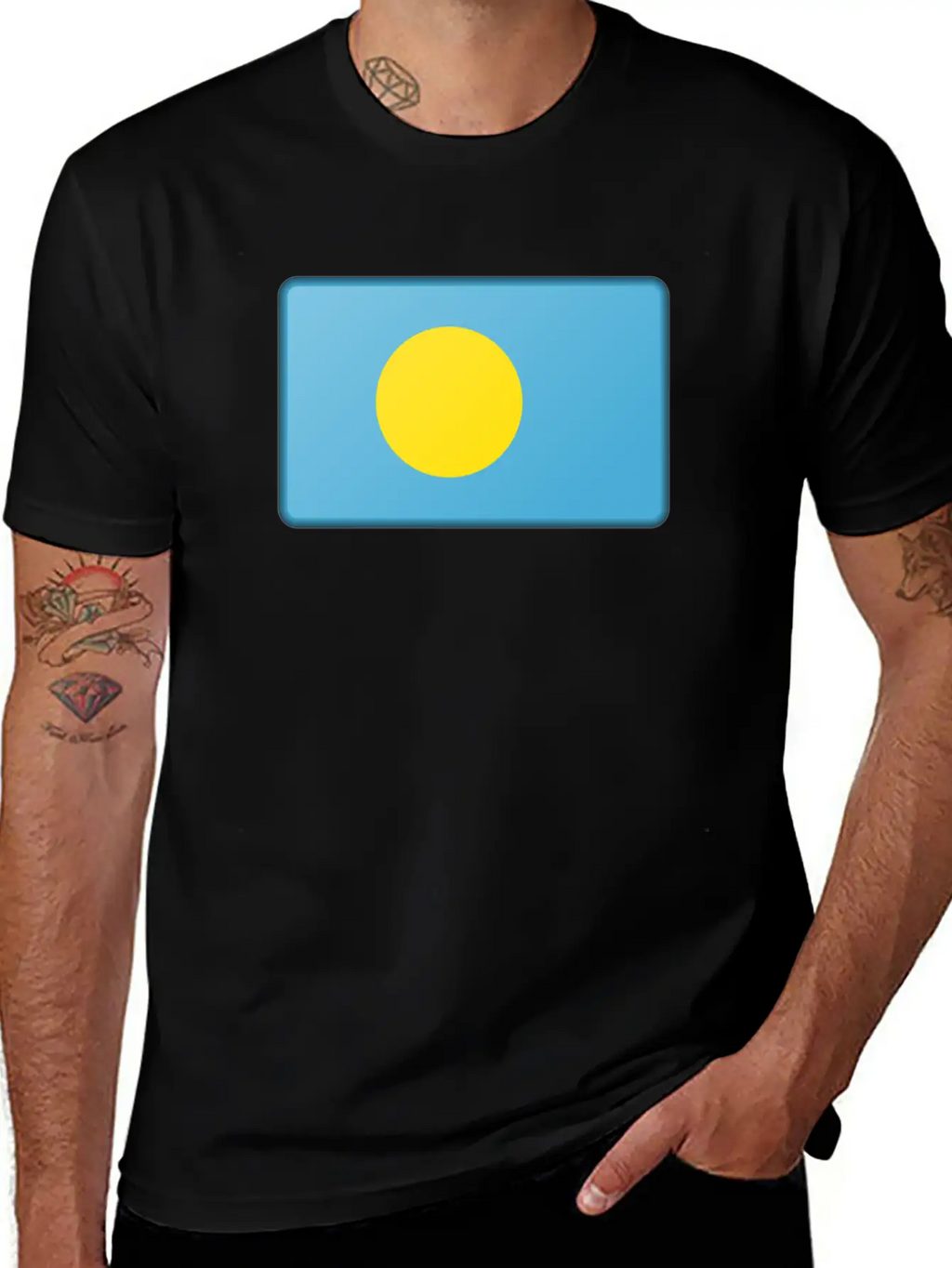 Palau Flag Unisex Casual T-Shirt – Clean Design For Daily Comfort
