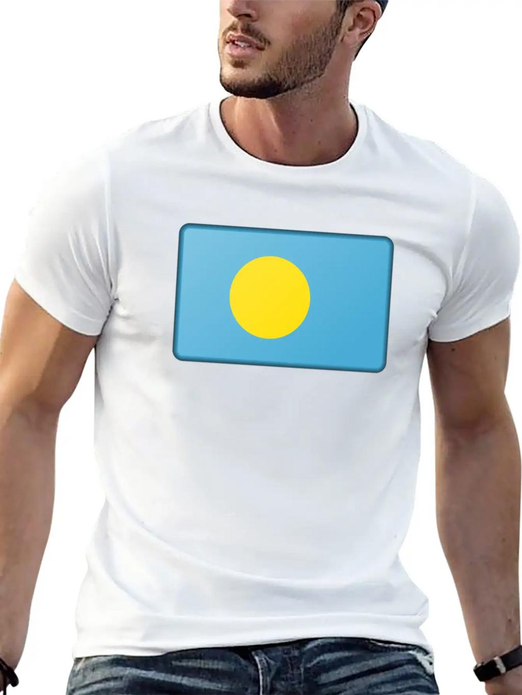 Palau Flag Unisex Casual T-Shirt – Clean Design For Daily Comfort