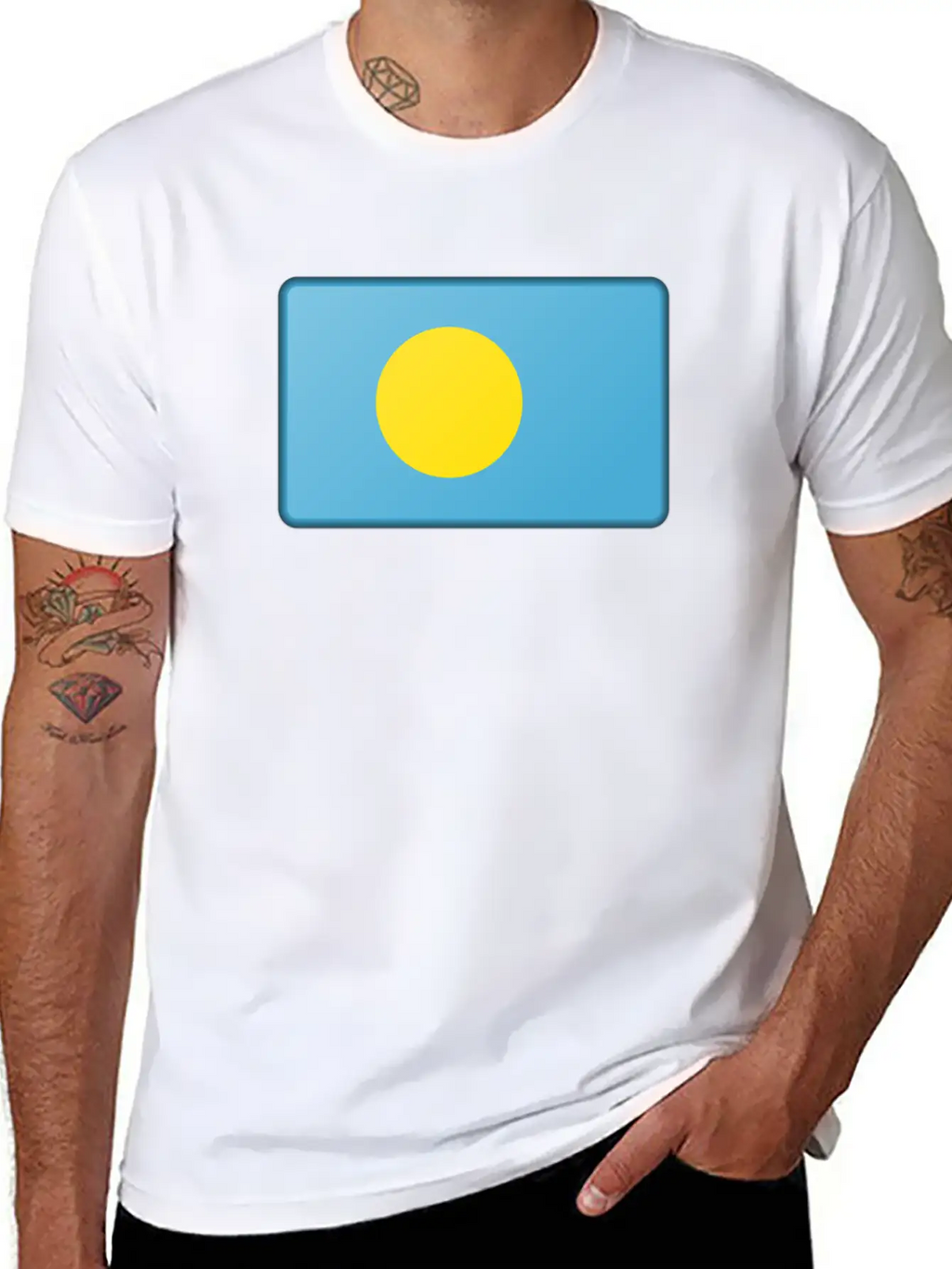 Palau Flag Unisex Casual T-Shirt – Clean Design For Daily Comfort