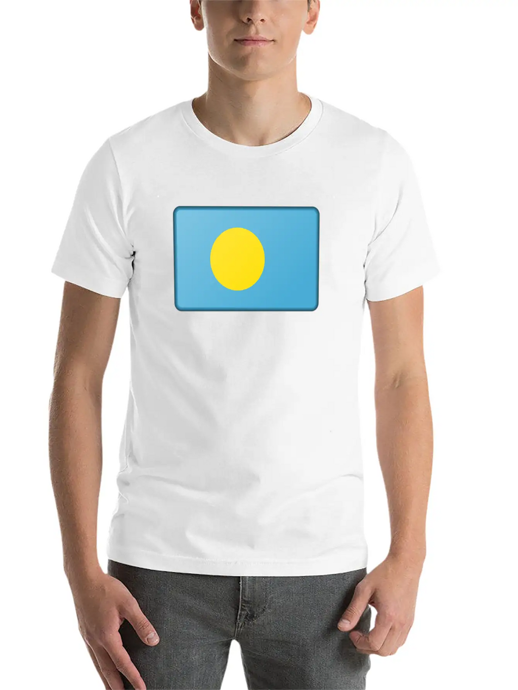 Palau Flag Unisex Casual T-Shirt – Clean Design For Daily Comfort