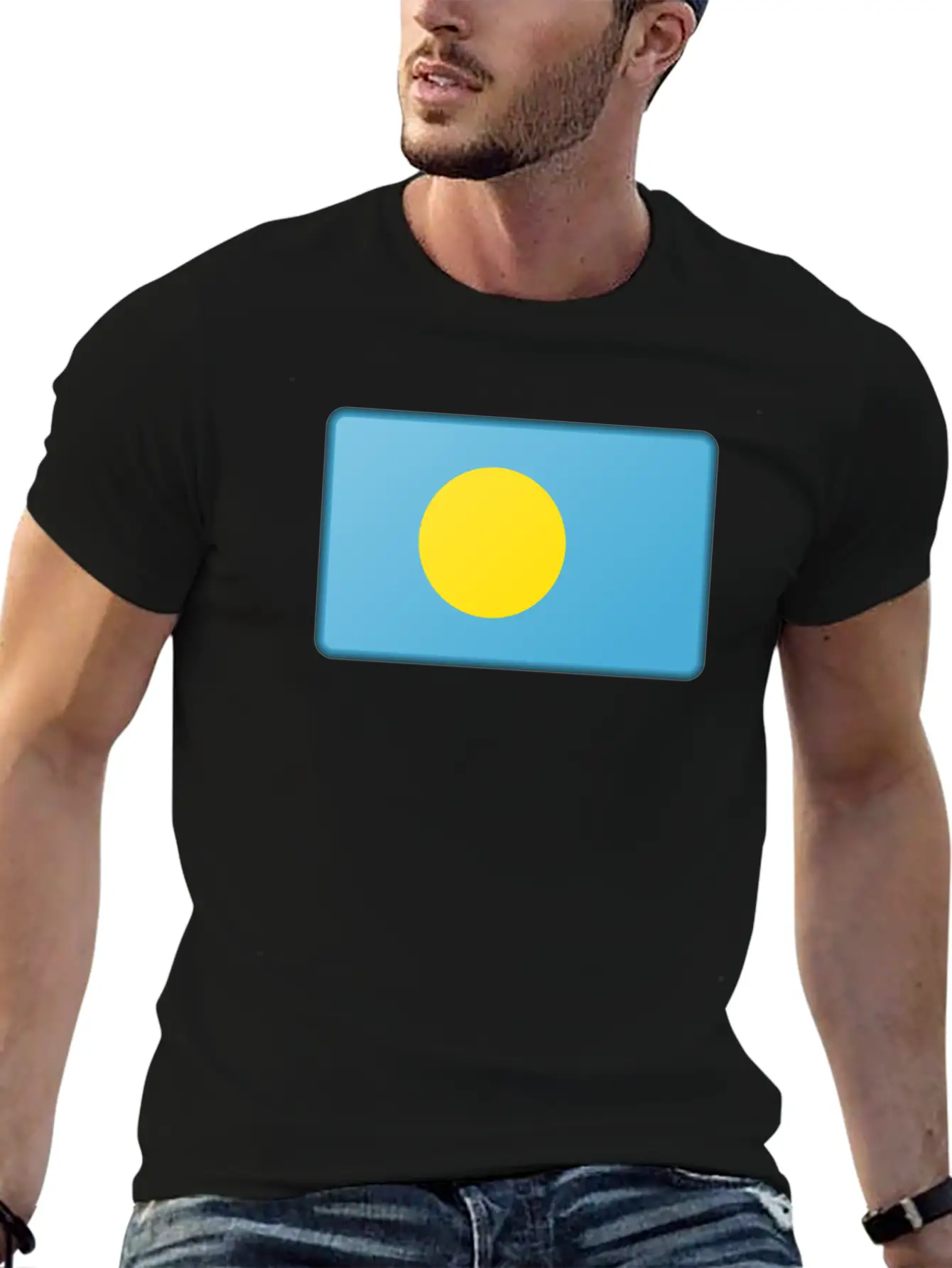 Palau Flag Unisex Casual T-Shirt – Clean Design For Daily Comfort