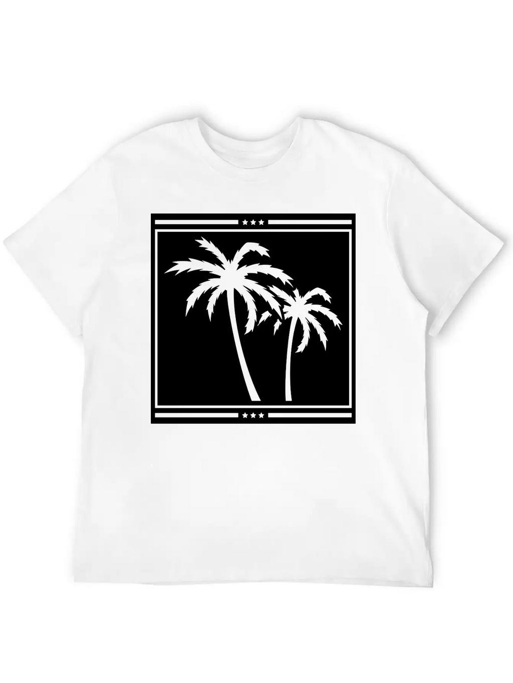 Palms_design_ka1 Unisex Casual T-Shirt – Clean Design For Daily Comfort