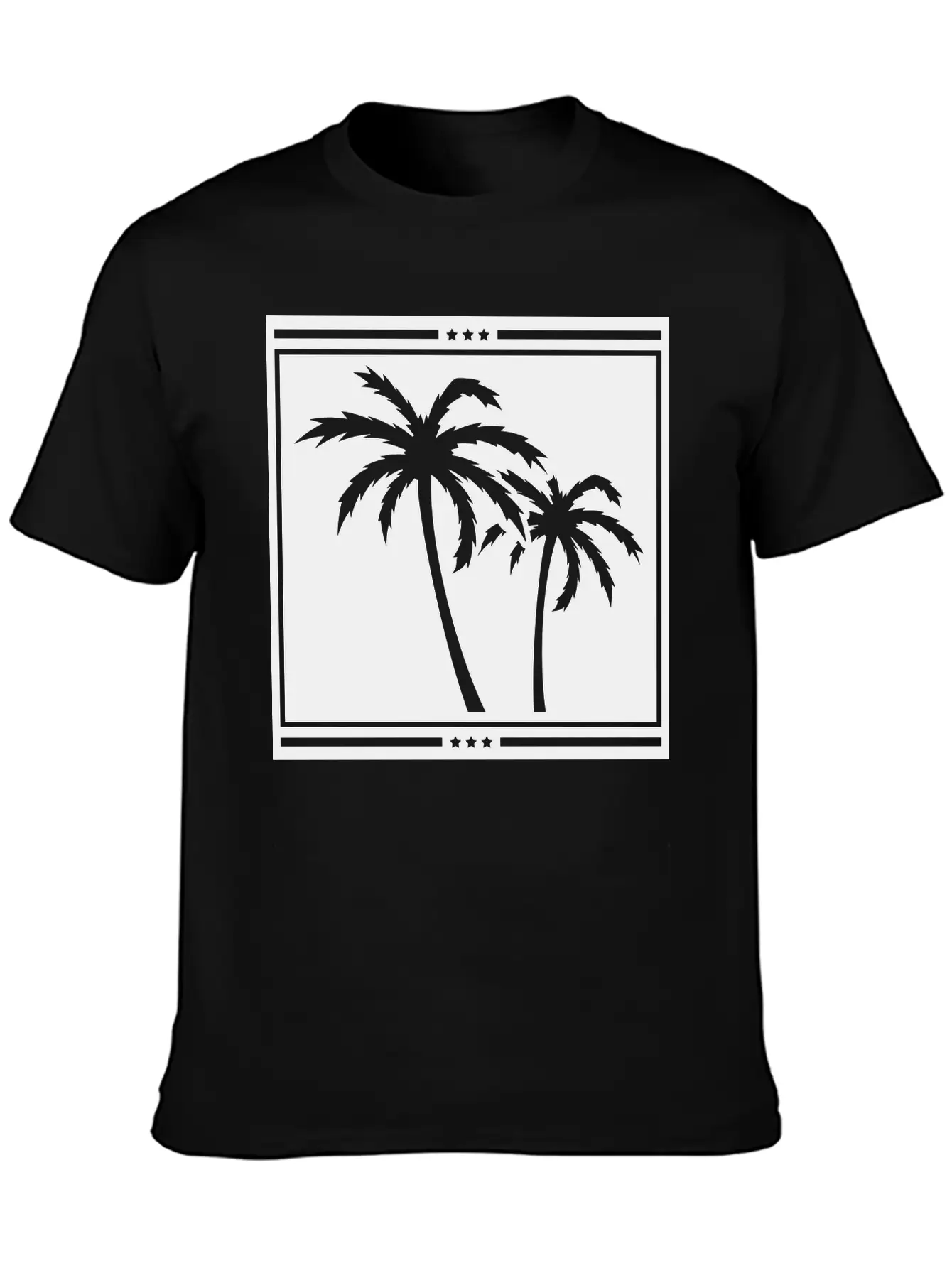 Palms_design_ka1 Unisex Casual T-Shirt – Clean Design For Daily Comfort