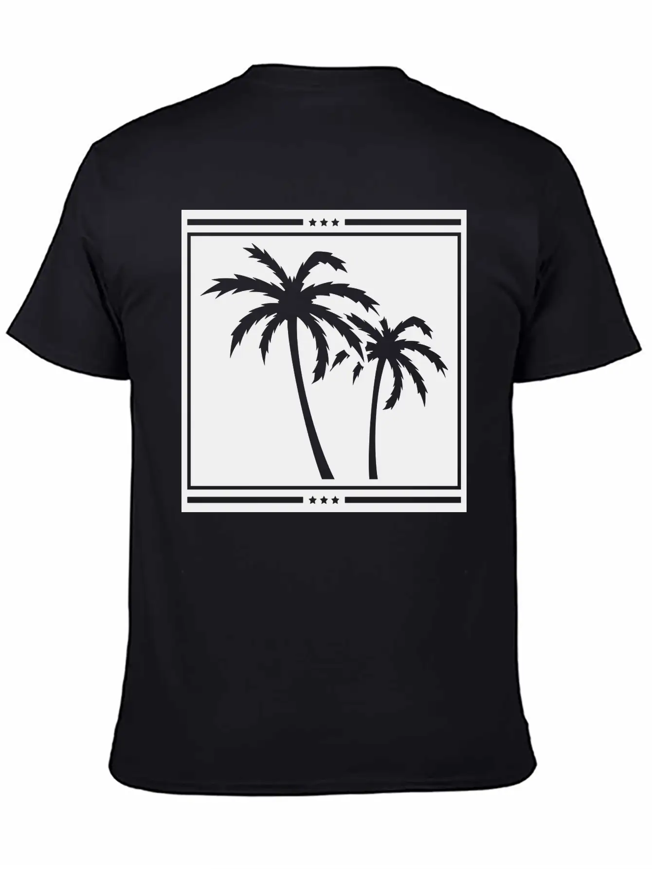 Palms_design_ka1 Unisex Casual T-Shirt – Clean Design For Daily Comfort