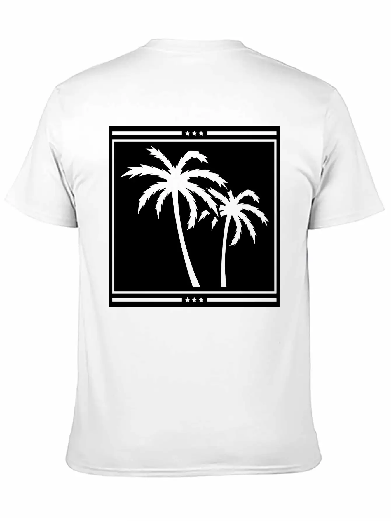 Palms_design_ka1 Unisex Casual T-Shirt – Clean Design For Daily Comfort