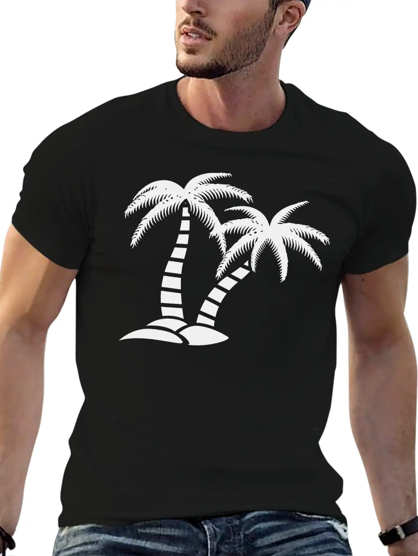 Palmtree Island Unisex Casual T-Shirt – Clean Design For Daily Comfort