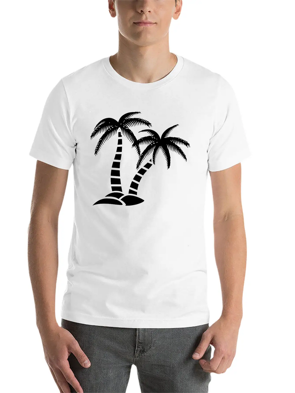 Palmtree Island Unisex Casual T-Shirt – Clean Design For Daily Comfort