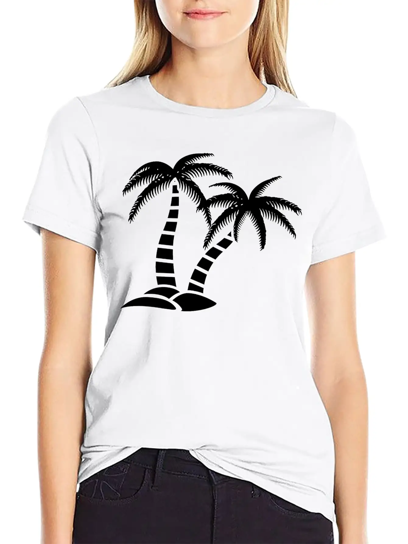 Palmtree Island Unisex Casual T-Shirt – Clean Design For Daily Comfort