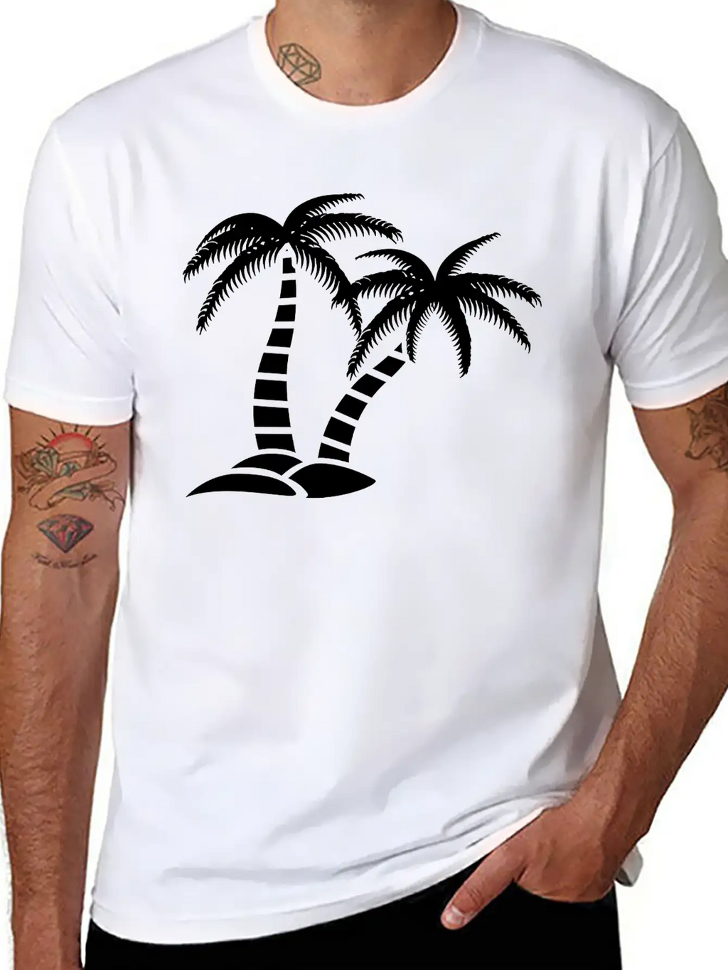 Palmtree Island Unisex Casual T-Shirt – Clean Design For Daily Comfort