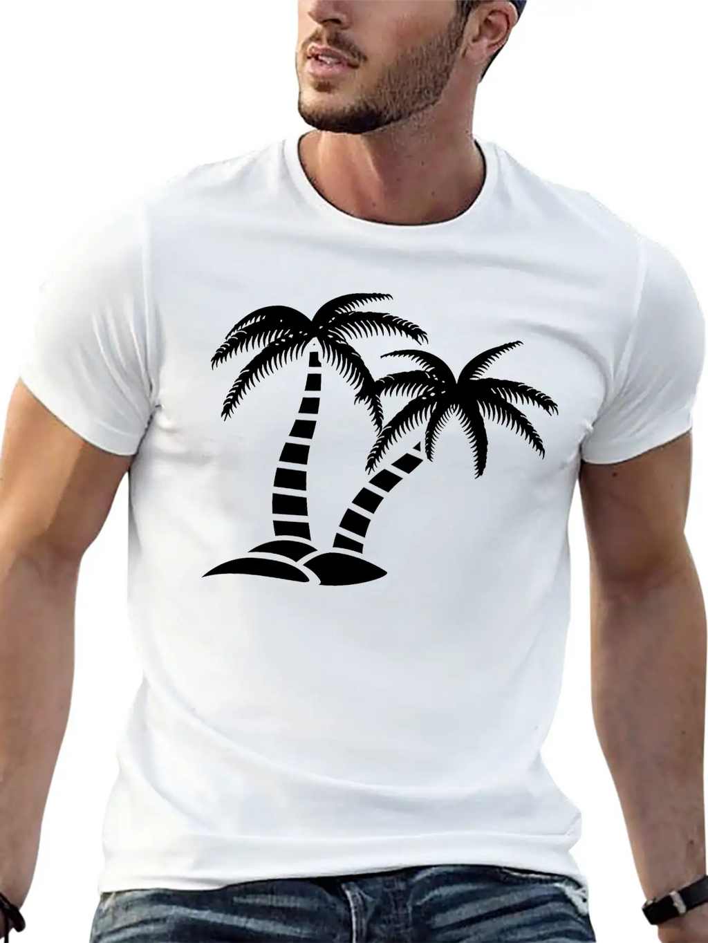 Palmtree Island Unisex Casual T-Shirt – Clean Design For Daily Comfort