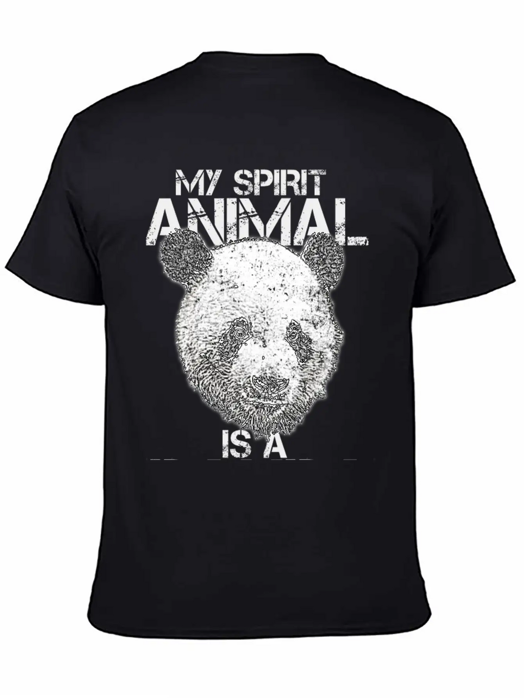 Panda Spirit Animal Breathable Soft Cotton T-Shirt – Timeless Casual Look