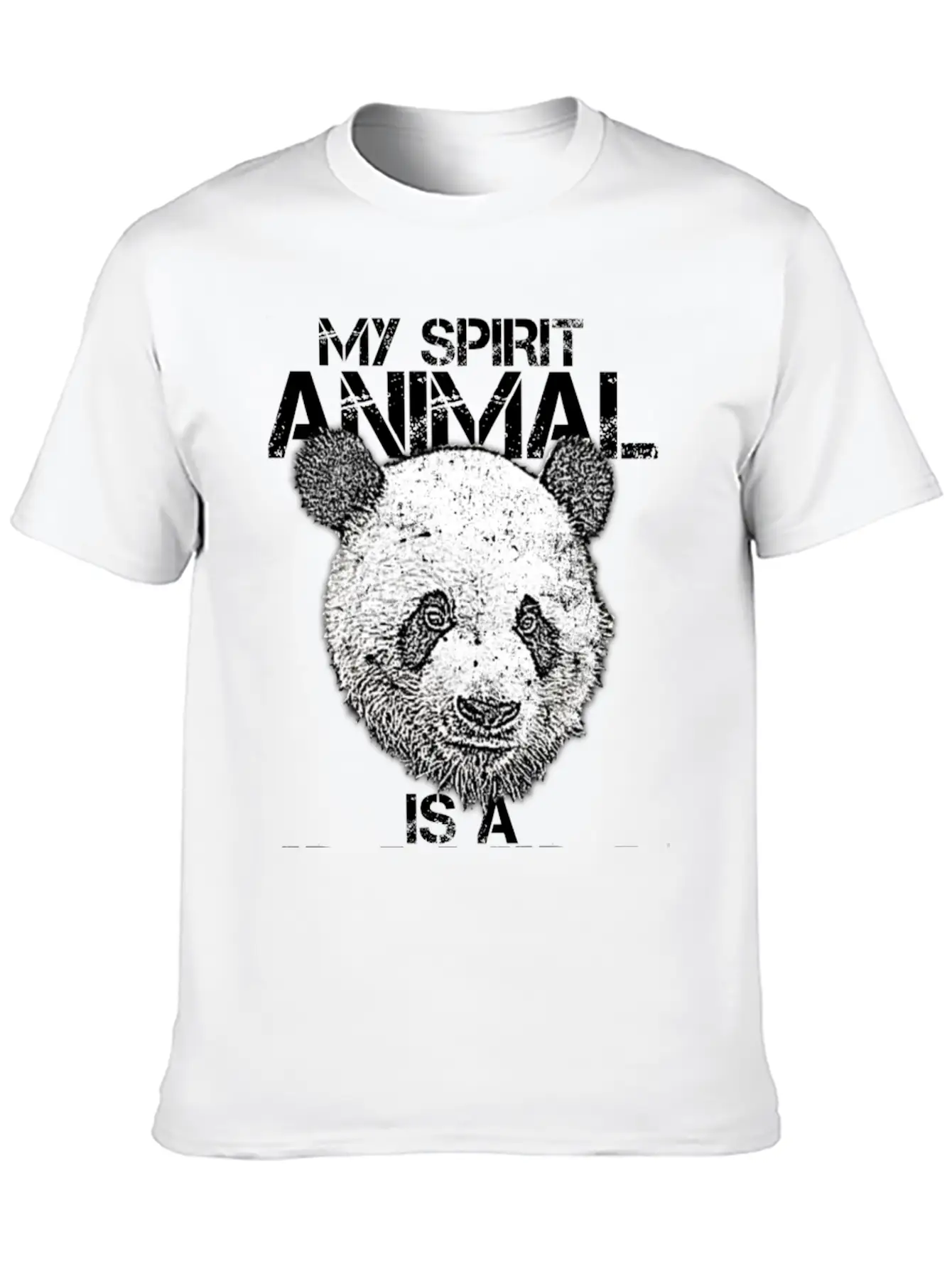 Panda Spirit Animal Breathable Soft Cotton T-Shirt – Timeless Casual Look