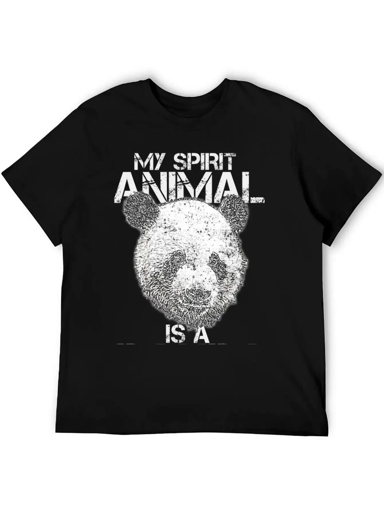 Panda Spirit Animal Breathable Soft Cotton T-Shirt – Timeless Casual Look