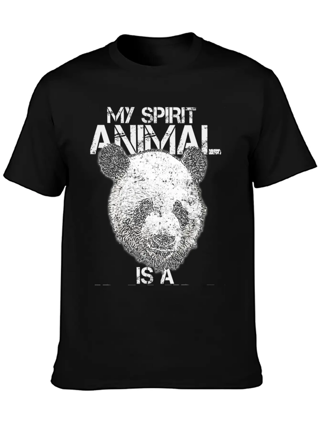 Panda Spirit Animal Breathable Soft Cotton T-Shirt – Timeless Casual Look