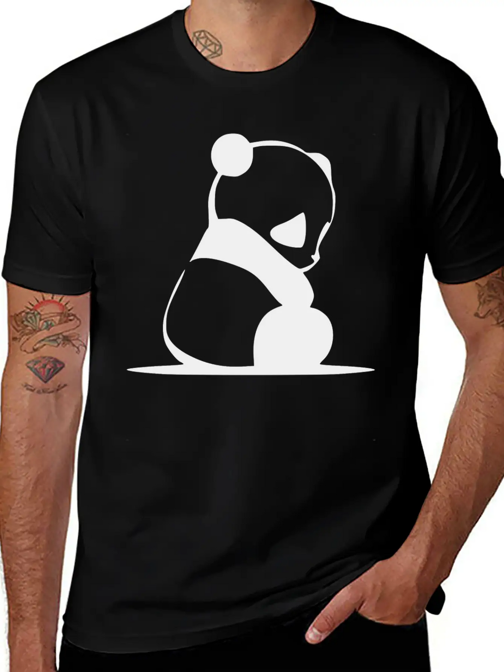 PANDA Unisex Casual T-Shirt – Clean Design For Daily Comfort