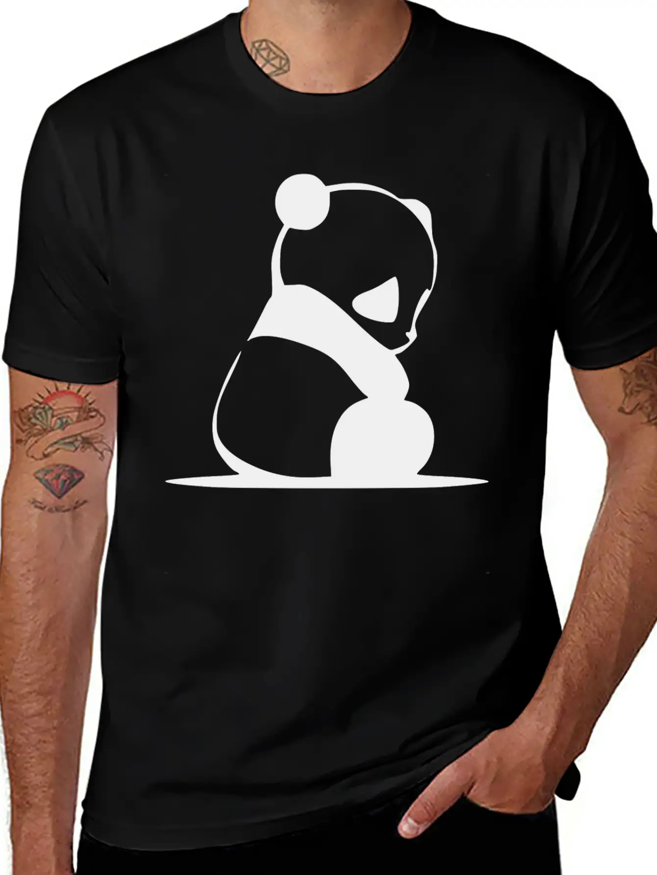 PANDA Unisex Casual T-Shirt – Clean Design For Daily Comfort
