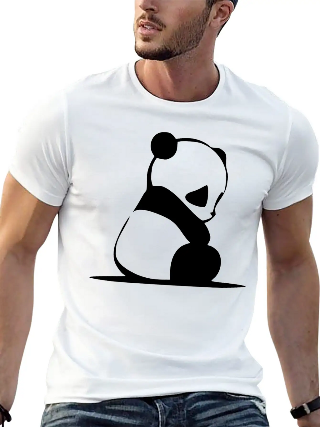 PANDA Unisex Casual T-Shirt – Clean Design For Daily Comfort