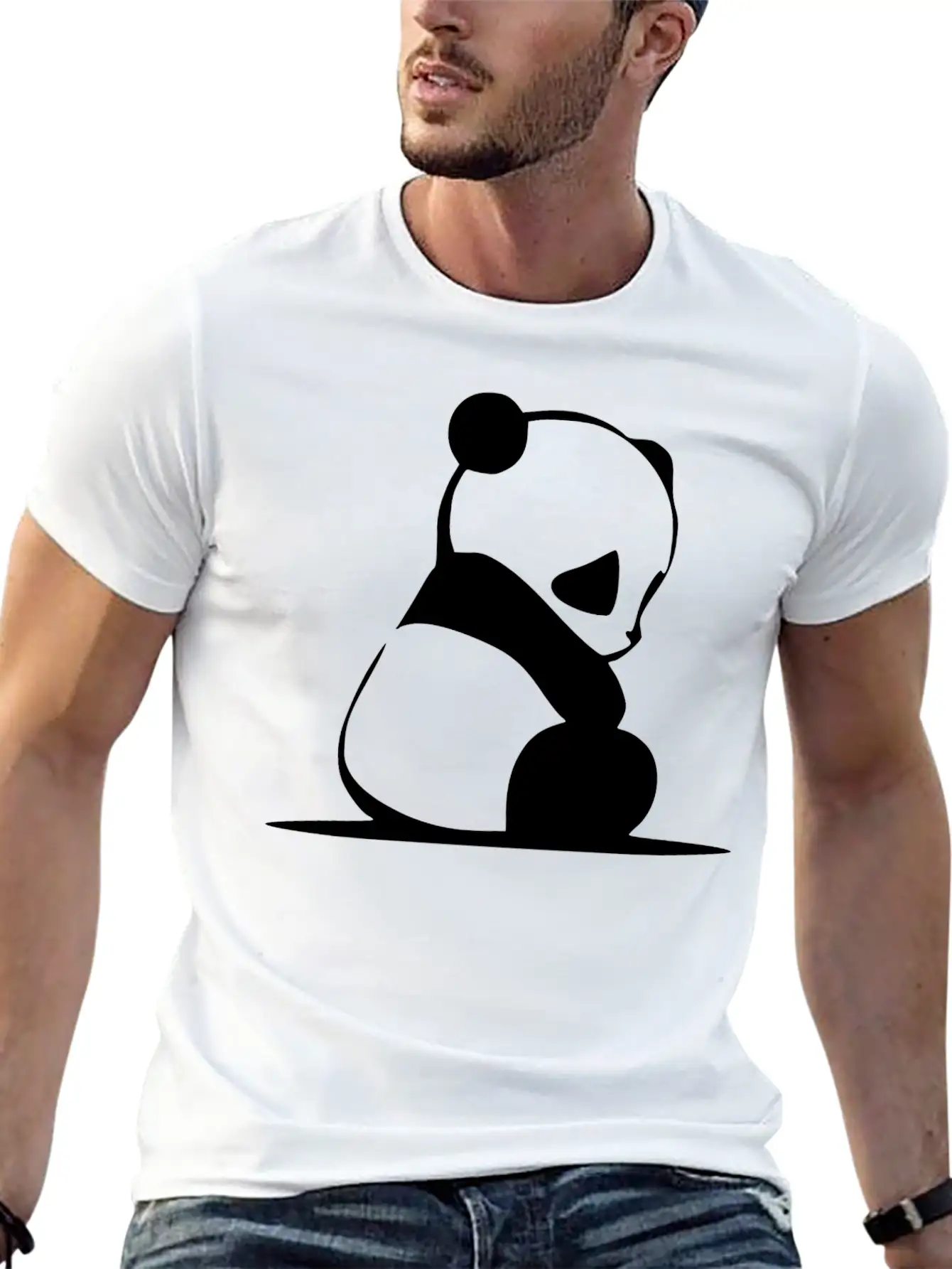 PANDA Unisex Casual T-Shirt – Clean Design For Daily Comfort