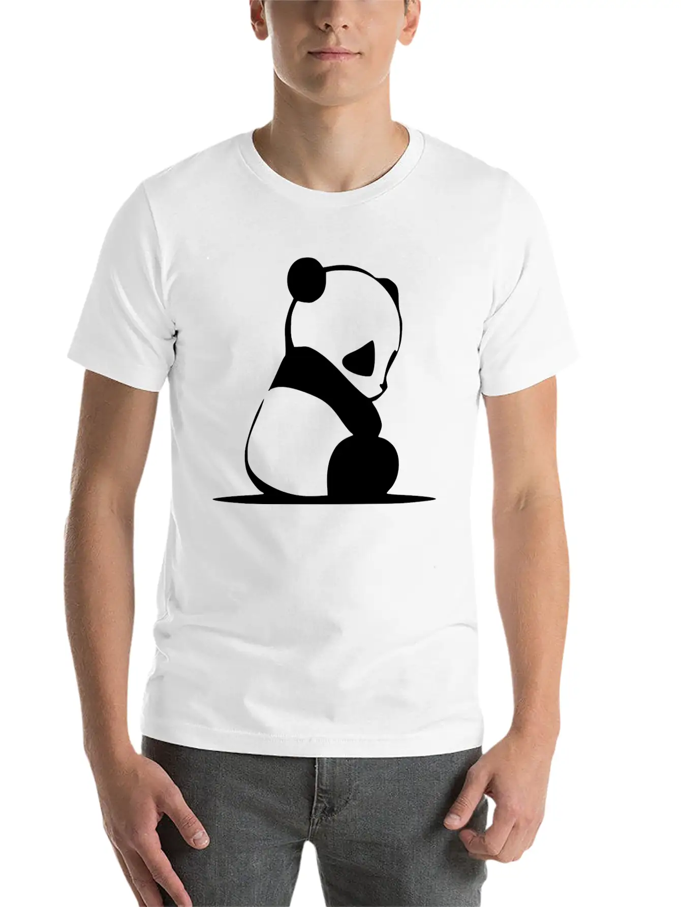 PANDA Unisex Casual T-Shirt – Clean Design For Daily Comfort